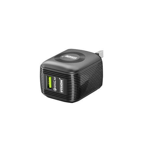 Vision Plus Fast Charger With USB C Included VPAD1C - Black