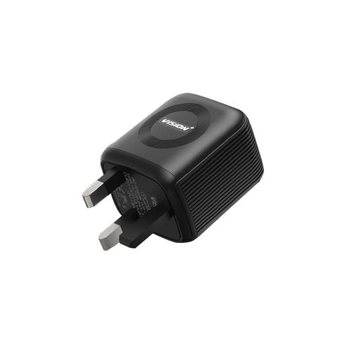 Vision Plus Fast Charger With USB C Included VPAD1C - Black