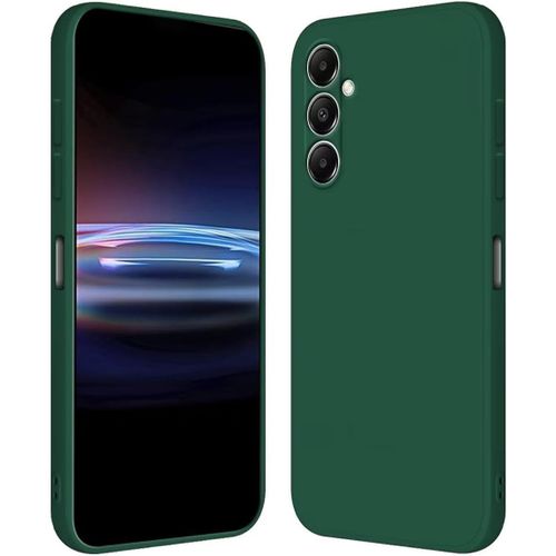 Samsung Galaxy A05, A05s Case, Ultra Slim Shockproof Protective Liquid Silicone Phone Case With Soft Anti-Scratch Microfiber Lining Cover-Green