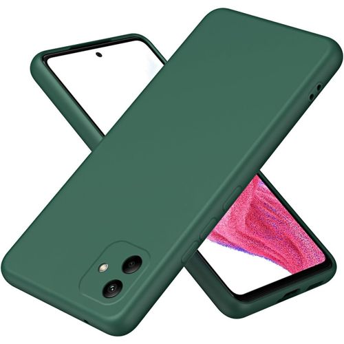 Samsung Galaxy A05, A05s Case, Ultra Slim Shockproof Protective Liquid Silicone Phone Case With Soft Anti-Scratch Microfiber Lining Cover-Green