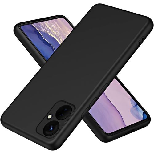 Tecno Camon 19 Pro And Camon 19 Neo Luxury Soft Rubber Liquid Silicone Skin Touch Feel Cover Case Black