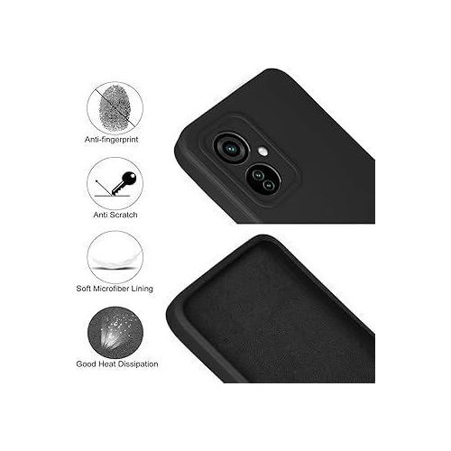 Tecno Camon 19 Pro And Camon 19 Neo Luxury Soft Rubber Liquid Silicone Skin Touch Feel Cover Case Black
