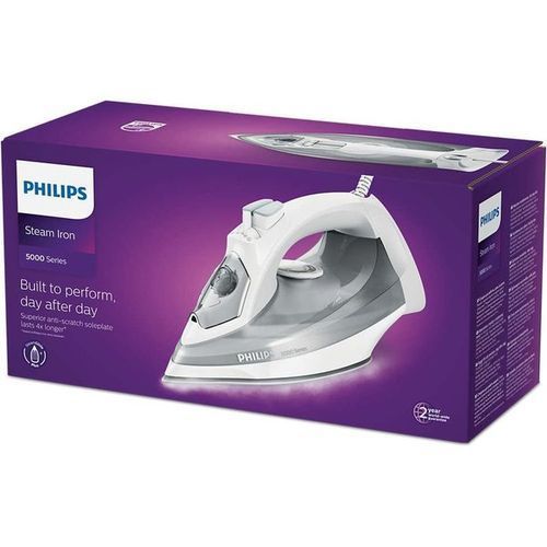 Philips Series 5000 Steam Iron 320ml- Grey/White