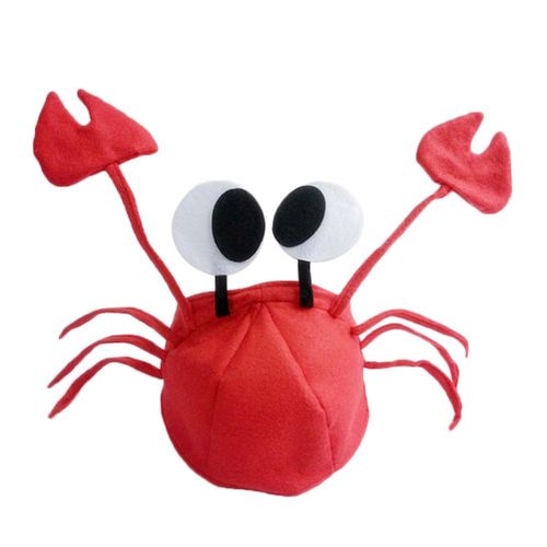 Cute Crab Hat Cap Party Halloween Christmas Funny Decoration Cosplay Costume Props for Kids Children Gift,Default NO5143