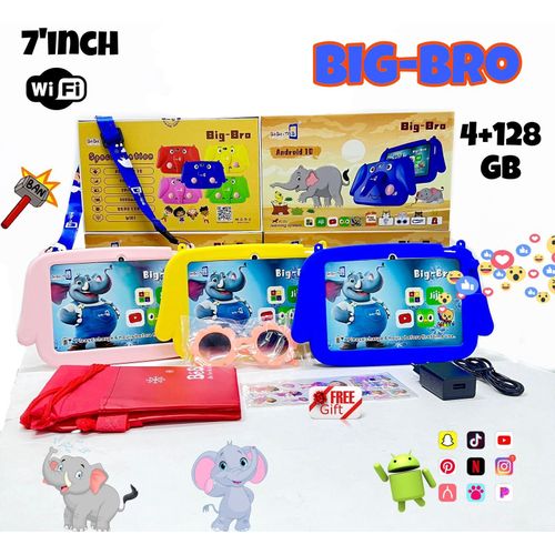 BEBE TAB Big bro 7inch 128/4GB WiFi Kids Tablet With Free Gifts - Blue