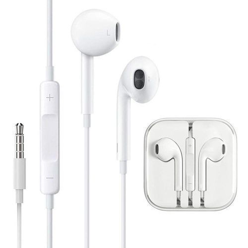High Quality Wire Earphones For All Phones -White