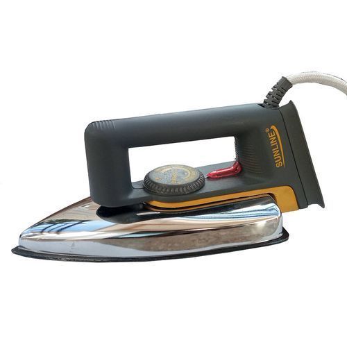 Sunline Dry Flat Iron With Plastic Handle - Grey,Black