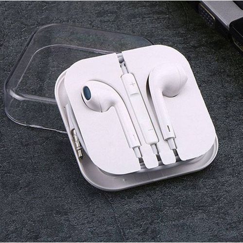 High Quality Wire Earphones For All Phones -White