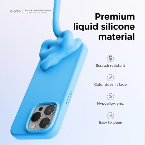 IPhone 11 12 13 14 15 Pro Max Cute Silicone Phone Covers-Blue