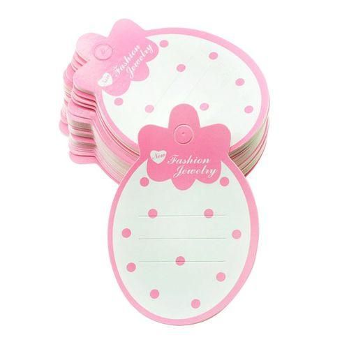 50pcs Kids Hair Clip Card Paper Display Cards Blank Hairpin Packaging