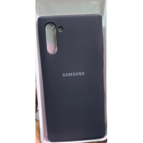 Samsung Galaxy Note10, Note 10 Plus Case, Silicone Back Protective Cover-Black