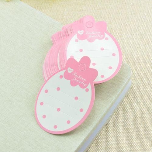 50pcs Kids Hair Clip Card Paper Display Cards Blank Hairpin Packaging