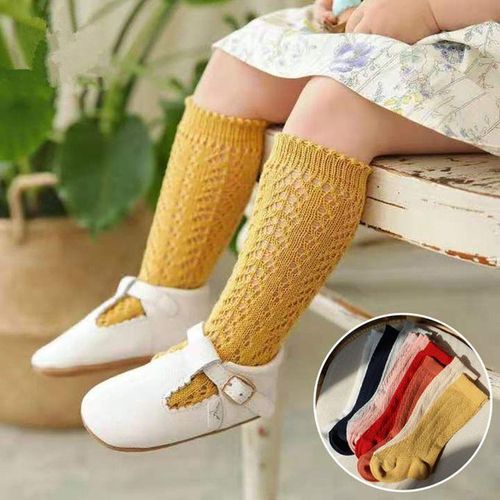 Girls Baby Summer For Knee High Kids Socks Long 0-7Years