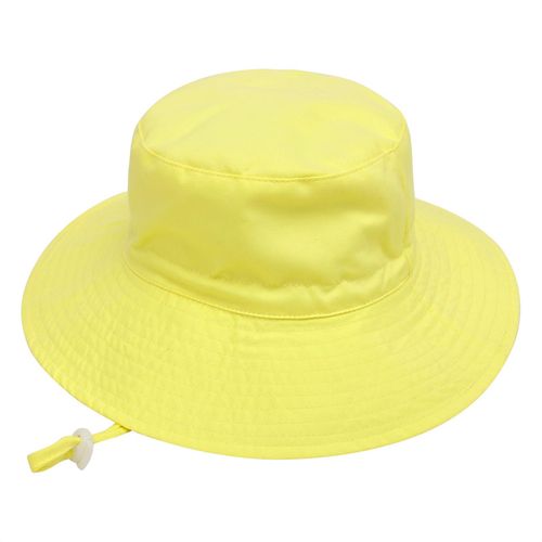 Kid's Wide Brim Sun Hat UV Protection Boys Sun Hat Girls Beach Cap Hat for Children 0-8 Months,Yellow,XS NO5112
