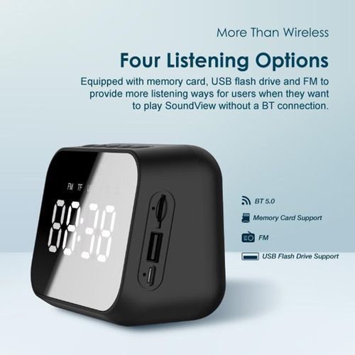 Oraimo Soundview Portable Wireless Speaker, Black