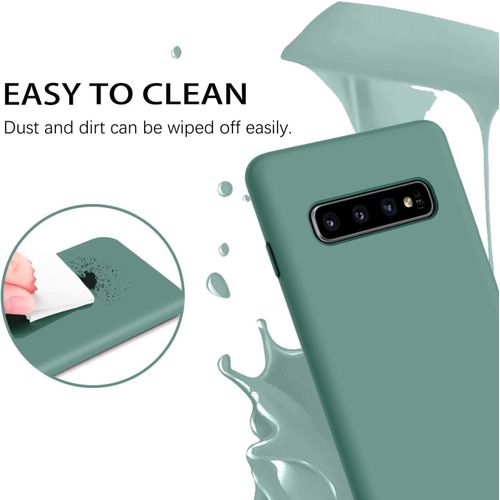 Samsung Galaxy S10e, S10, S10 Plus, S10 5G Silicone Case-Army Green.