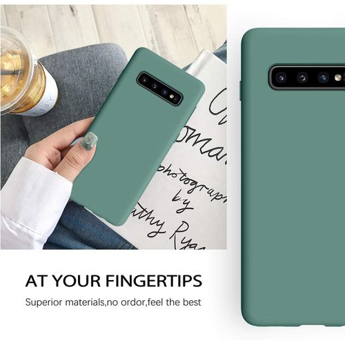 Samsung Galaxy S10e, S10, S10 Plus, S10 5G Silicone Case-Army Green.