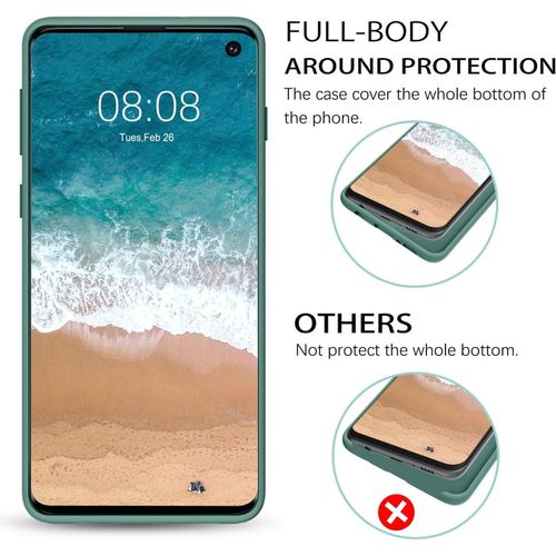 Samsung Galaxy S10e, S10, S10 Plus, S10 5G Silicone Case-Army Green.