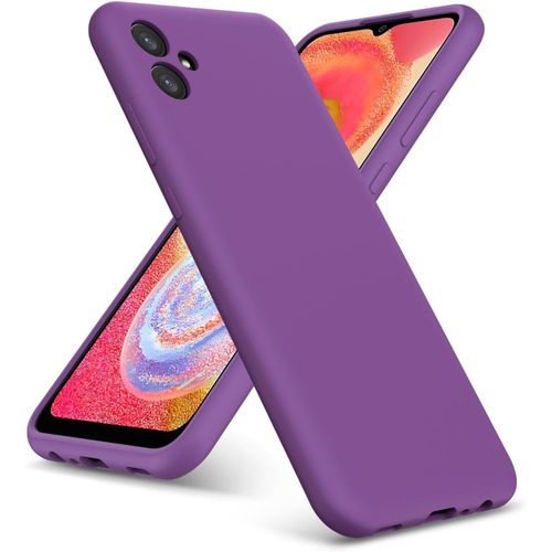 Samsung Galaxy A03, A03s, A03 Core, A04, A04s, A04 Core Case, Slim Liquid Silicone Shockproof Anti-scratch , Protective Soft Rubber Gel Phone Case Cover - Purple
