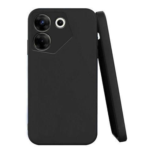 Tecno Camon 20  Luxury Soft Rubber Liquid Silicone Skin Touch Feel Cover Case Blue