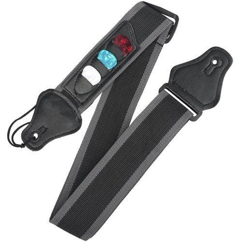 MT Adjustable Simple Design Acoustic Electric Guitar Strap Guitar Accessories-black