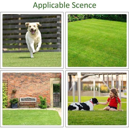 Fake Grass Turf Rug Carpet Green
