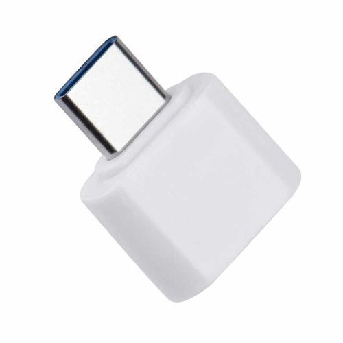 USB OTG Type-C Male To USB Female OTG Data Adapter - White color may valley