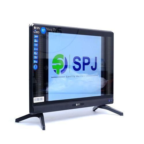 SPJ 17 Inch AC/DC Full Glass Analog Tv (Solar Compatible) - Black