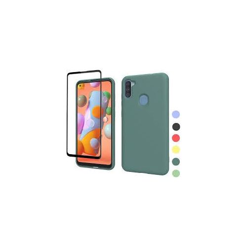 Samsung Galaxy A20, A21, A22 4G, A23, A24, A25 Silicon Phone Cover Case-Green