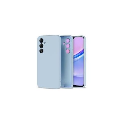 Samsung Galaxy A15 5G Silicone Case , Liquid Gel Rubber Bumper Case With Soft Microfiber Lining Cushion Slim Hard Shell Shockproof Protective Cover For Samsung Galaxy A15 5G  -Light Cyan