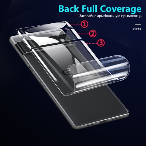 3pcs Hydro film For Google Pixel 6 pro 6A screen protector 3D curved back film For Pixel6 pro accessories Not tempered gl-2 front and 1 back