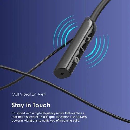 Oraimo Neckband Lite Call Vibration Wireless Headphones - Black