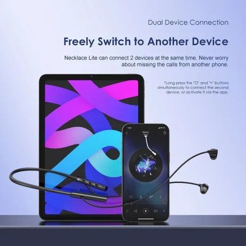 Oraimo Neckband Lite Call Vibration Wireless Headphones - Black