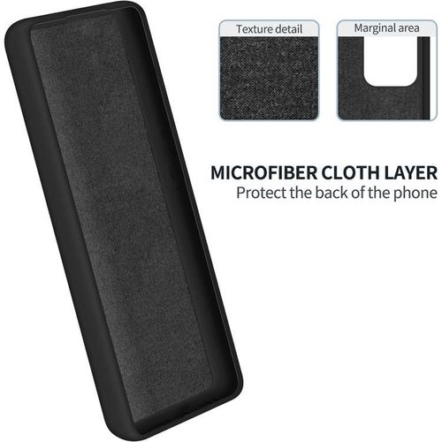 Infinix Hot 30 5G Luxury Soft Rubber Liquid Silicone Skin Touch Feel Cover Case Black