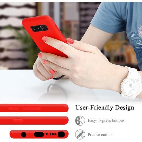 Samsung Galaxy Note 8, Note 9 Silicone Phone Cover-Red