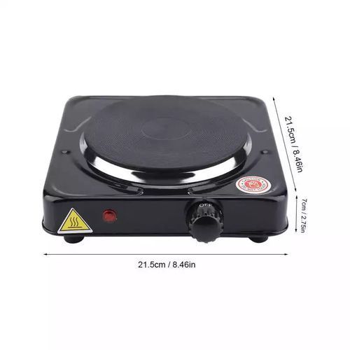 Quality Electric Single Solid Hotplate-Black