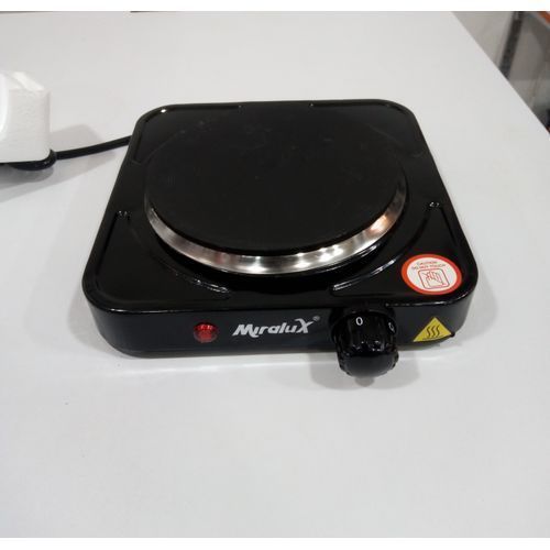 Quality Electric Single Solid Hotplate-Black