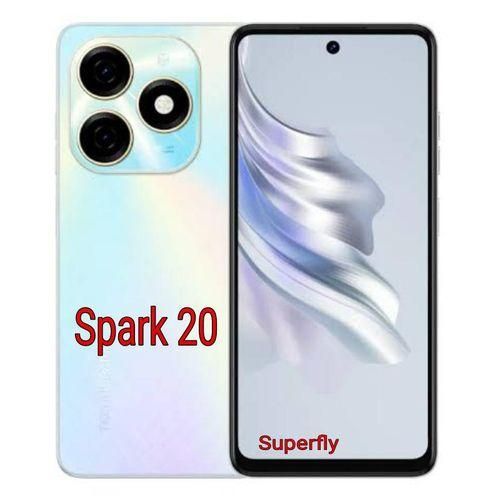 Tecno Spark 20, 6.6'' ,4+ 4GB RAM  + 128GB ROM (Dual Sim) 50MP, 5000mAh - Cyber White