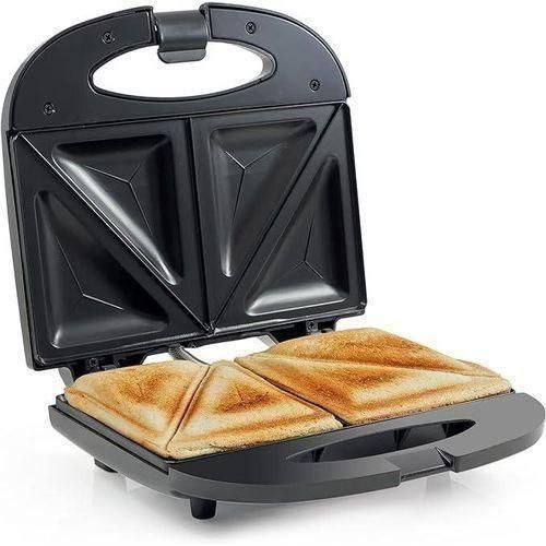 Electric 2 Slice Sandwich Maker, Waffle Plate - Black