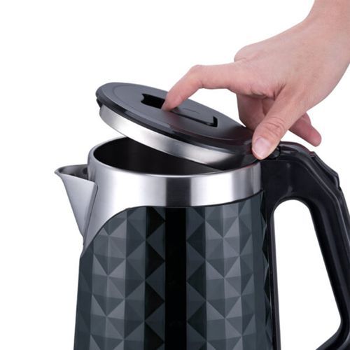 Saachi Stainless Steel And Plastic Electric Kettle Of 2 Liters-Silver Black