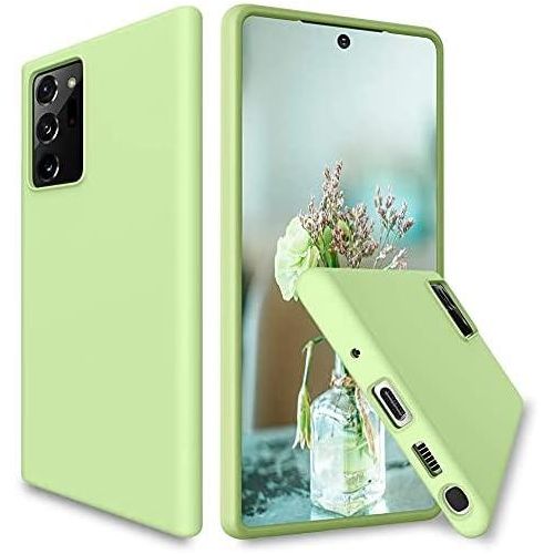 Samsung Note 20, Note 20 Ultra 5G Liquid Silicone Cover-Light Green