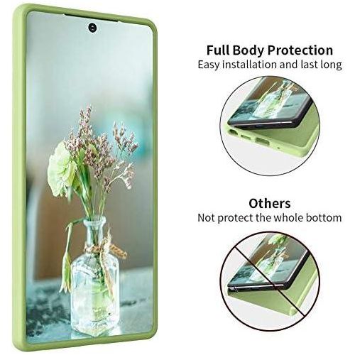 Samsung Note 20, Note 20 Ultra 5G Liquid Silicone Cover-Light Green