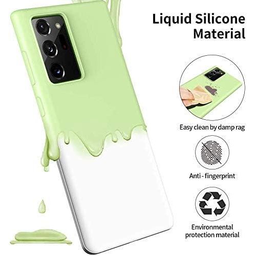 Samsung Note 20, Note 20 Ultra 5G Liquid Silicone Cover-Light Green
