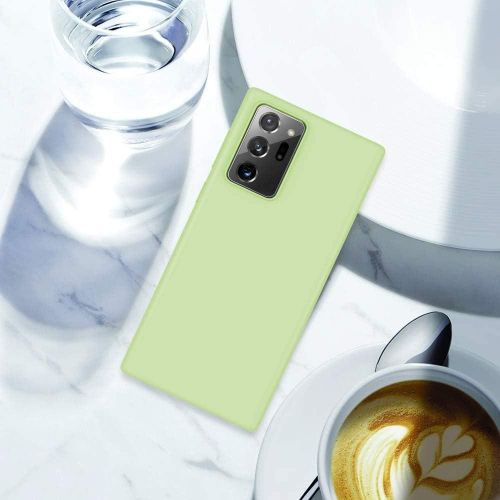 Samsung Note 20, Note 20 Ultra 5G Liquid Silicone Cover-Light Green