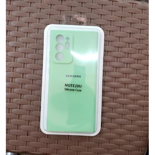 Samsung Note 20, Note 20 Ultra 5G Liquid Silicone Cover-Light Green