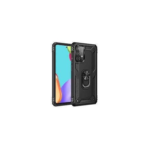 Samsung Galaxy A50, A51, A52, A53, A54 5G Phone Case , Military Grade Shockproof Drop Protection Phone Cover With Metal Ring Kickstand - Black