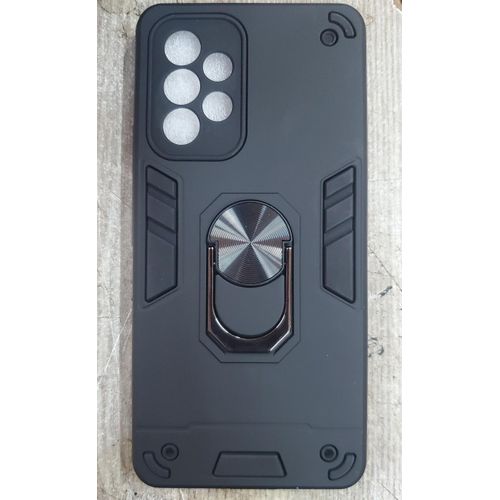 Samsung Galaxy A50, A51, A52, A53, A54 5G Phone Case , Military Grade Shockproof Drop Protection Phone Cover With Metal Ring Kickstand - Black