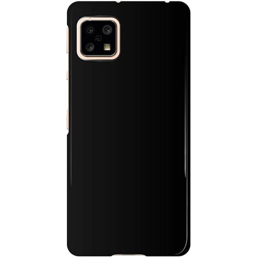 Sharp Aquos Sense 5G Case, Scratch Resistant Soft TPU Back Cover Shockproof Silicone Gel Rubber Bumper Anti-Fingerprints Full-Body Protective Case Cover-Black