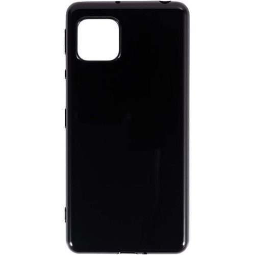 Sharp Aquos Sense 5G Case, Scratch Resistant Soft TPU Back Cover Shockproof Silicone Gel Rubber Bumper Anti-Fingerprints Full-Body Protective Case Cover-Black