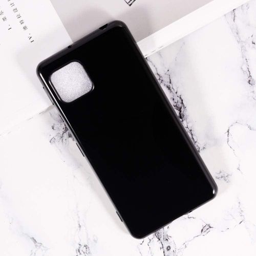 Sharp Aquos Sense 5G Case, Scratch Resistant Soft TPU Back Cover Shockproof Silicone Gel Rubber Bumper Anti-Fingerprints Full-Body Protective Case Cover-Black